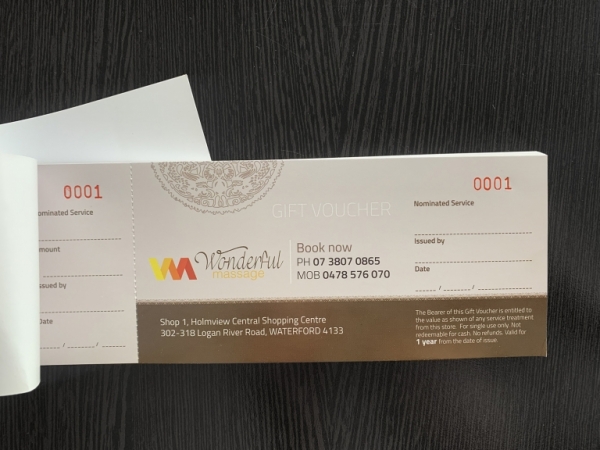 Premium Gift Vouchers printed by PinPrint