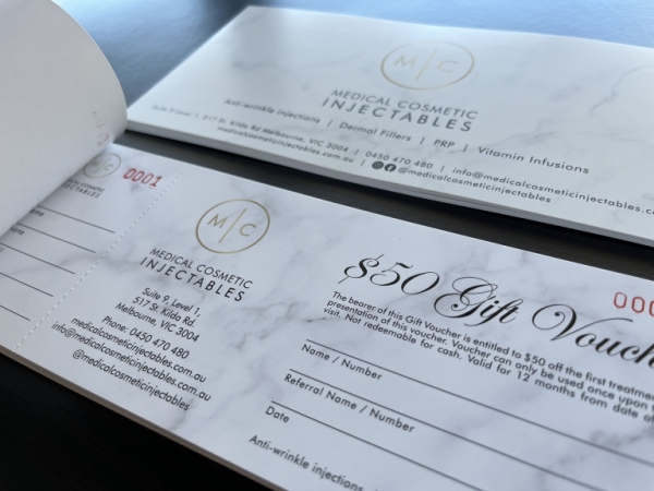 Medical Cosmetic Clinic gift vouchers print