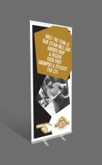 premium pull-up banner artwork design